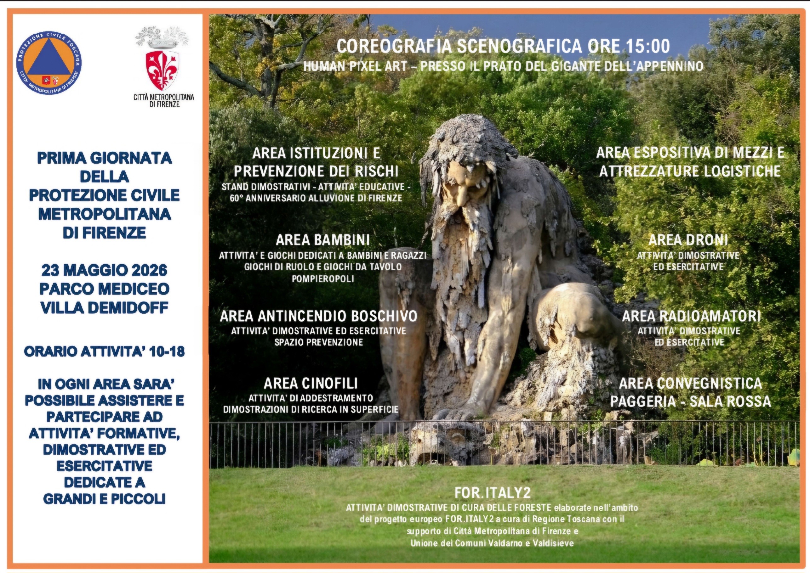 La prima Giornata di Protezione Civile
