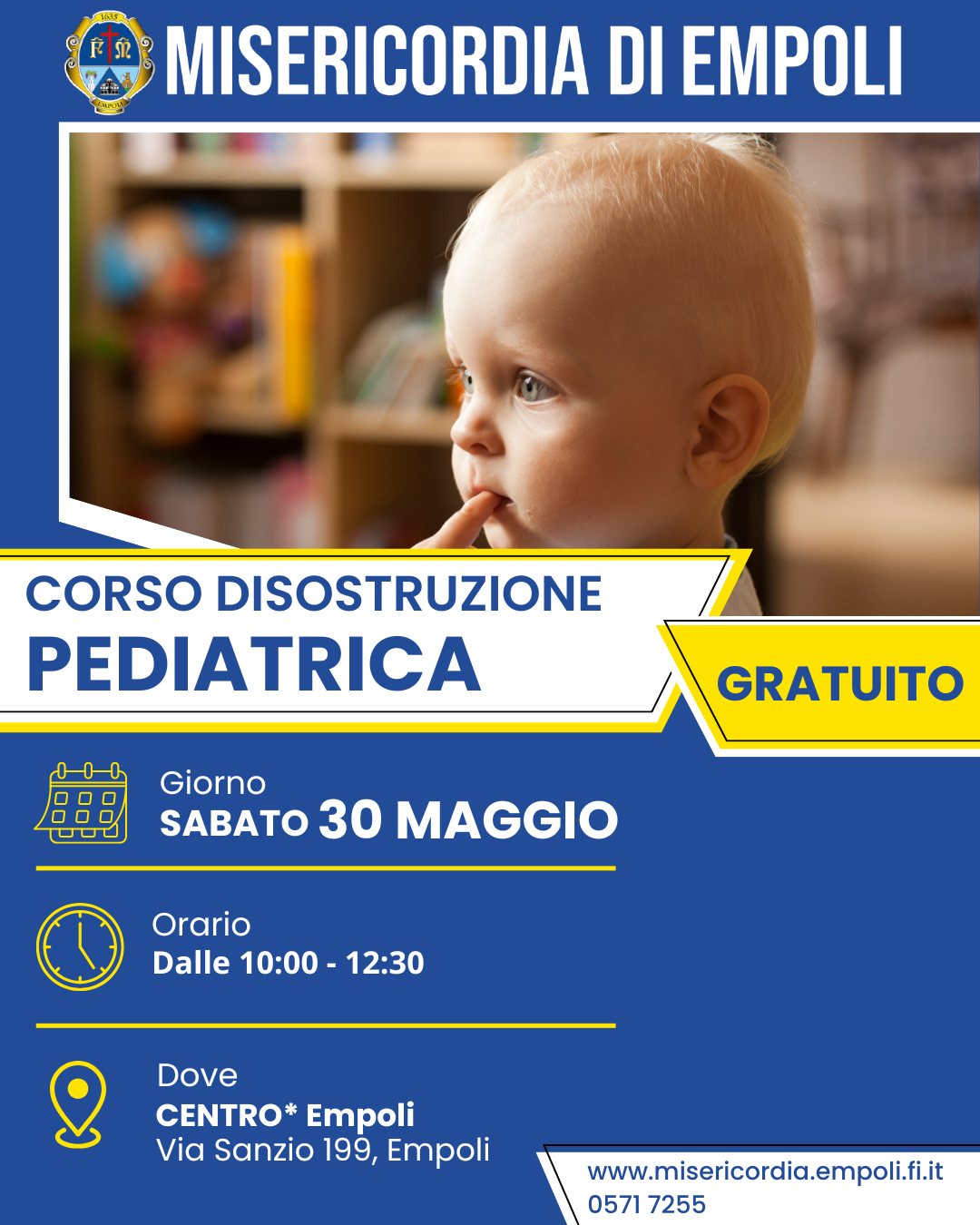 Corso gratuito di disostruzione pediatrica al CENTRO*Empoli