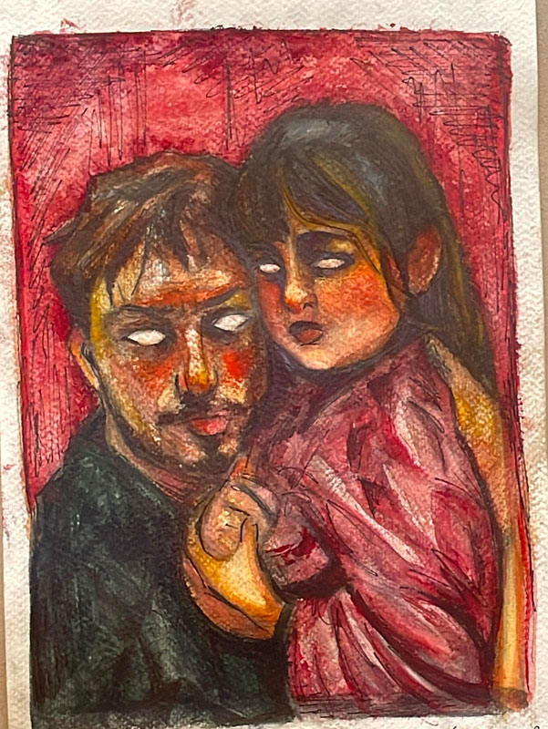 Un'immagine dalla mostra 'Palestina e oltre' (Fonte comunicato Liceo Artistico di Porta Romana)