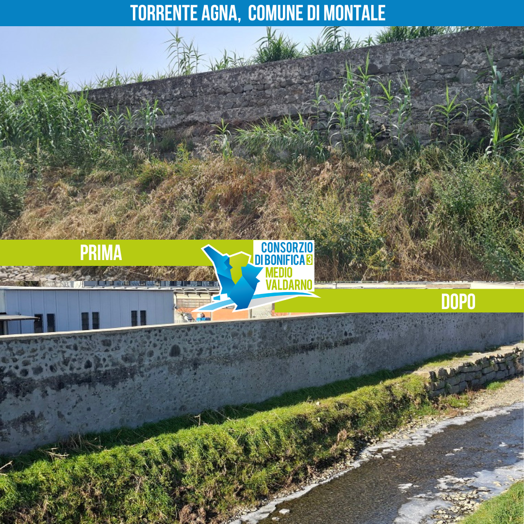prima-dopo torrente Agna Montale