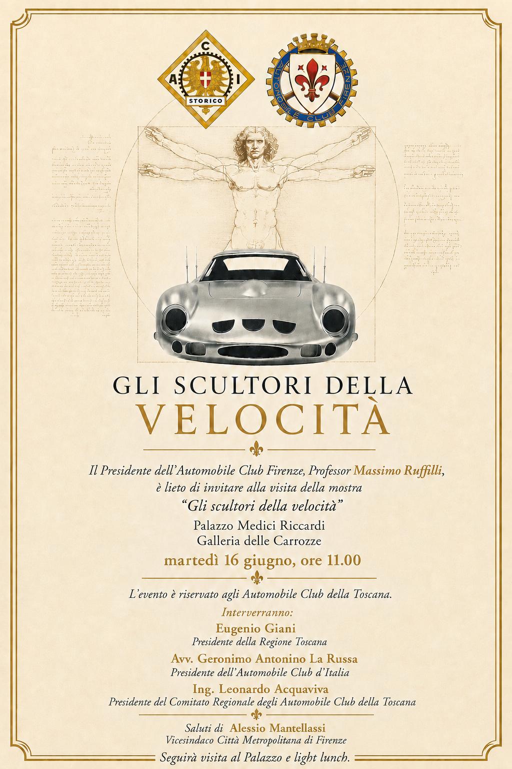 La locandina della visita 