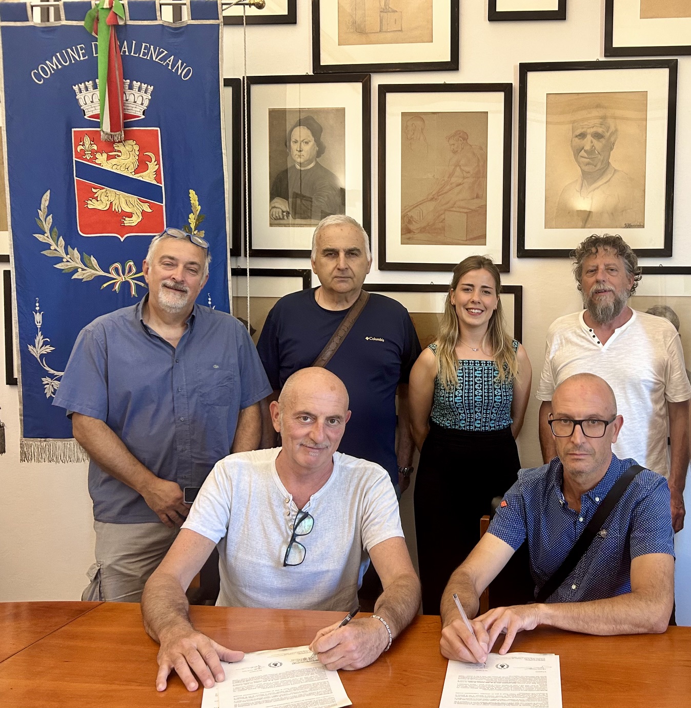 la firma del Patto con il circolo Arci La Fogliaia