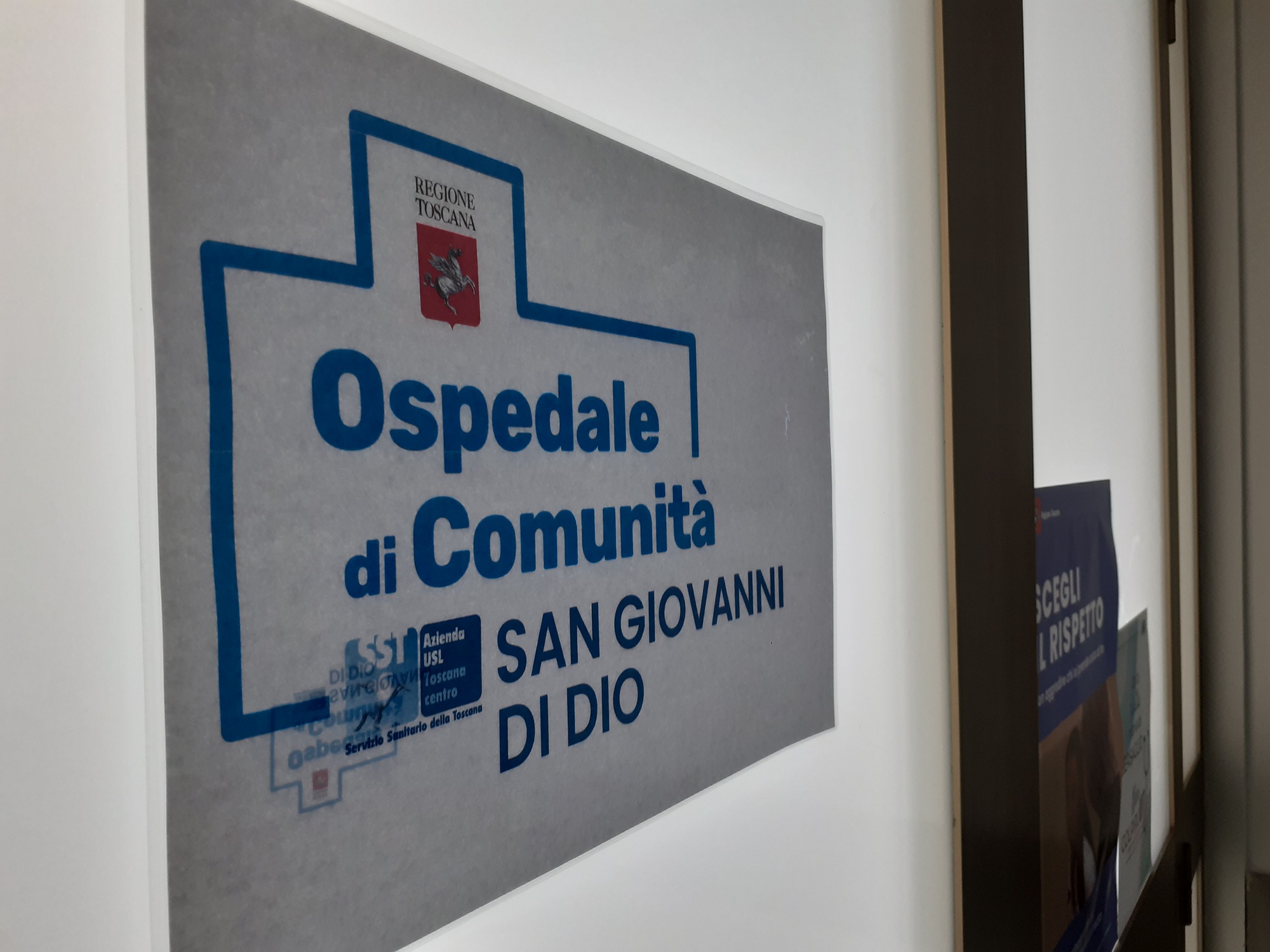L'ingresso all'Ospedale di Comunità (Fonte foto comunicato Ausl Toscana Centro)