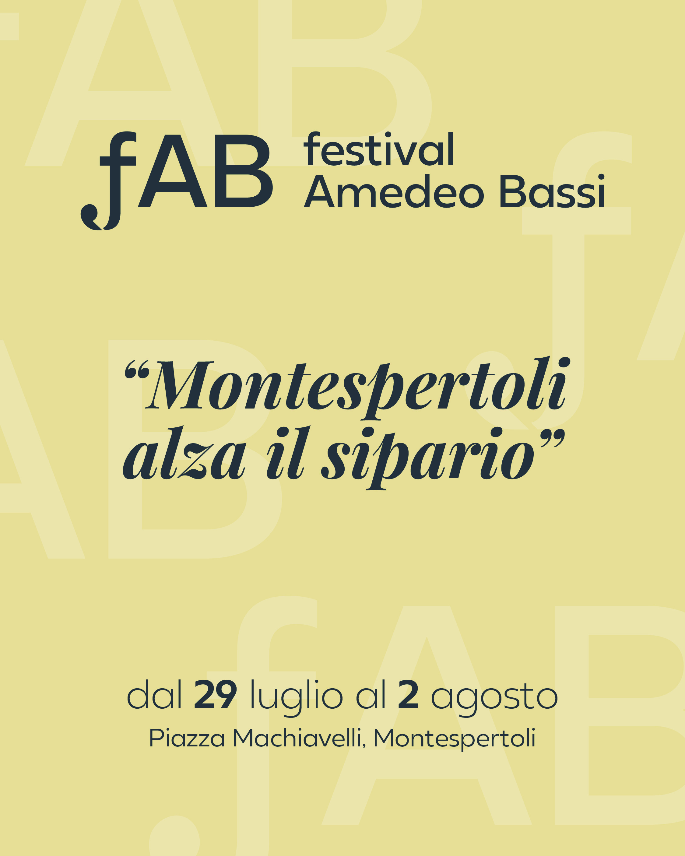 Il Festival Amedeo Bassi torna a Montespertoli 