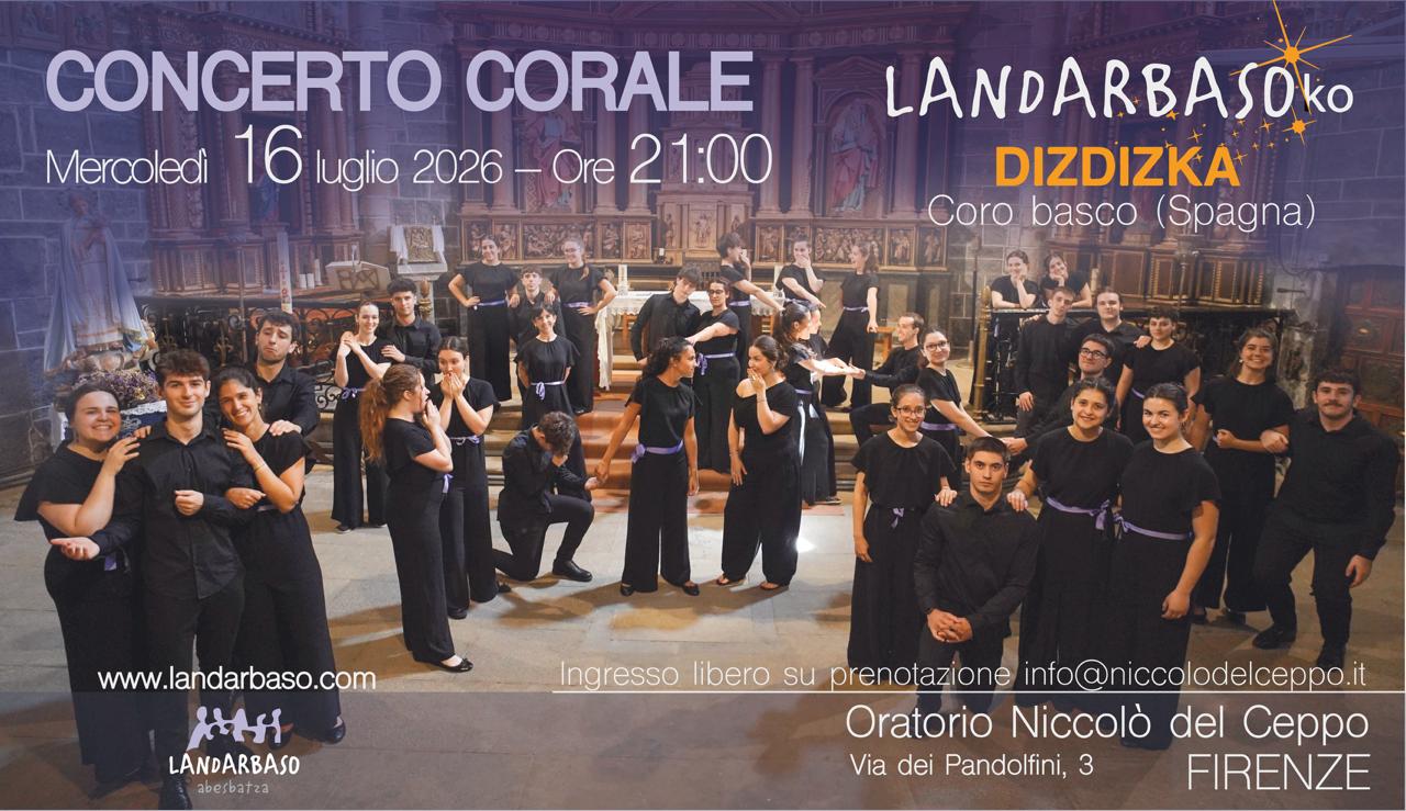 La locandina del concerto corale