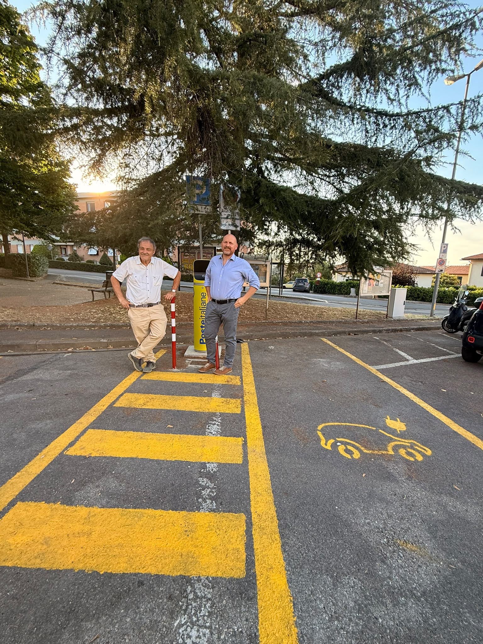 Installate le colonnine elettriche (Fonte foto comunicato Comune di Barberino Tavarnelle)