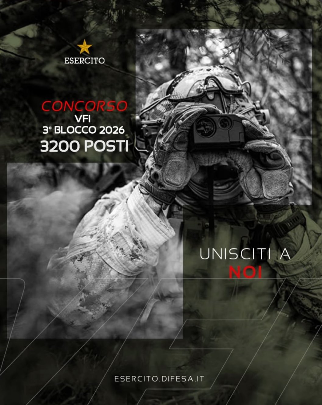 Aperto il bando per diventare Volontario in ferma iniziale dell’Esercito 