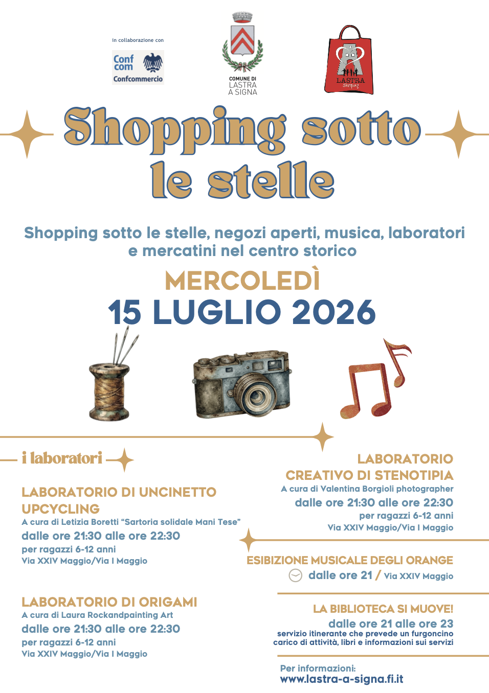 Shopping sotto le stelle