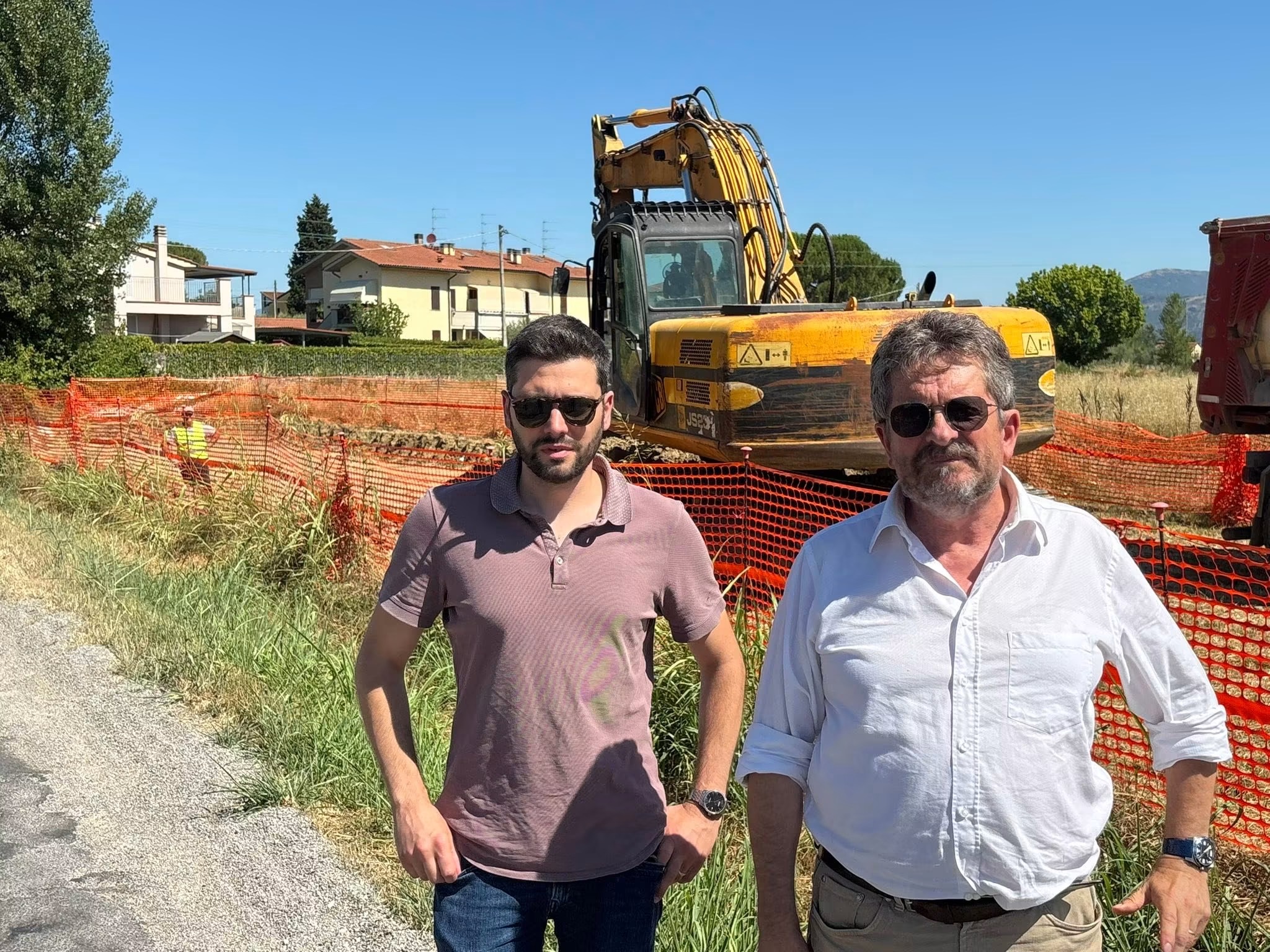 sindaco di Signa Giampiero Fossi - assessore ai Lavori pubblici Andrea Di Natale -