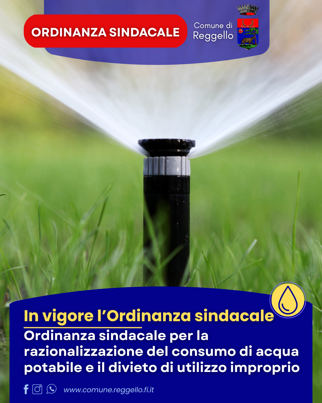 Ordinanza Sindacale Comune di Reggello