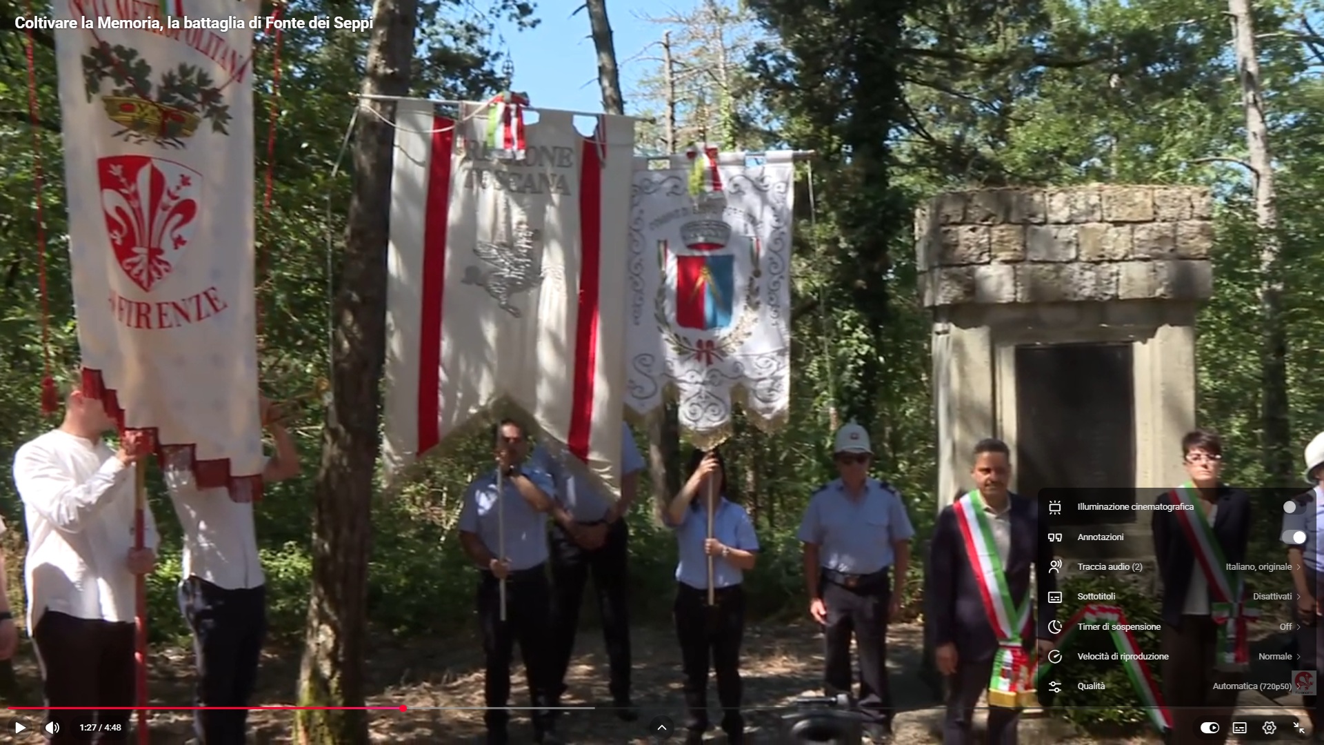 Frame dal video di Florence Tv