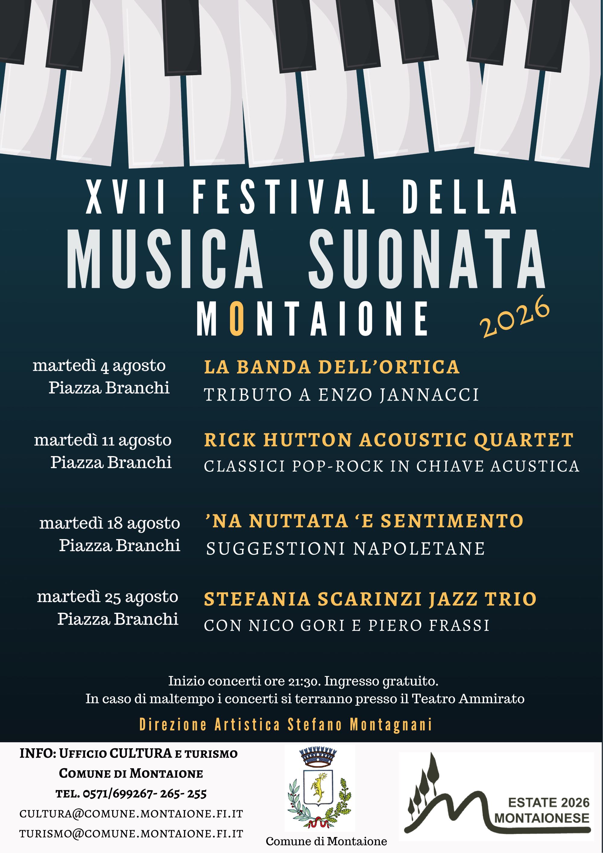 Locandina Festiva della Musica Suonata 2026