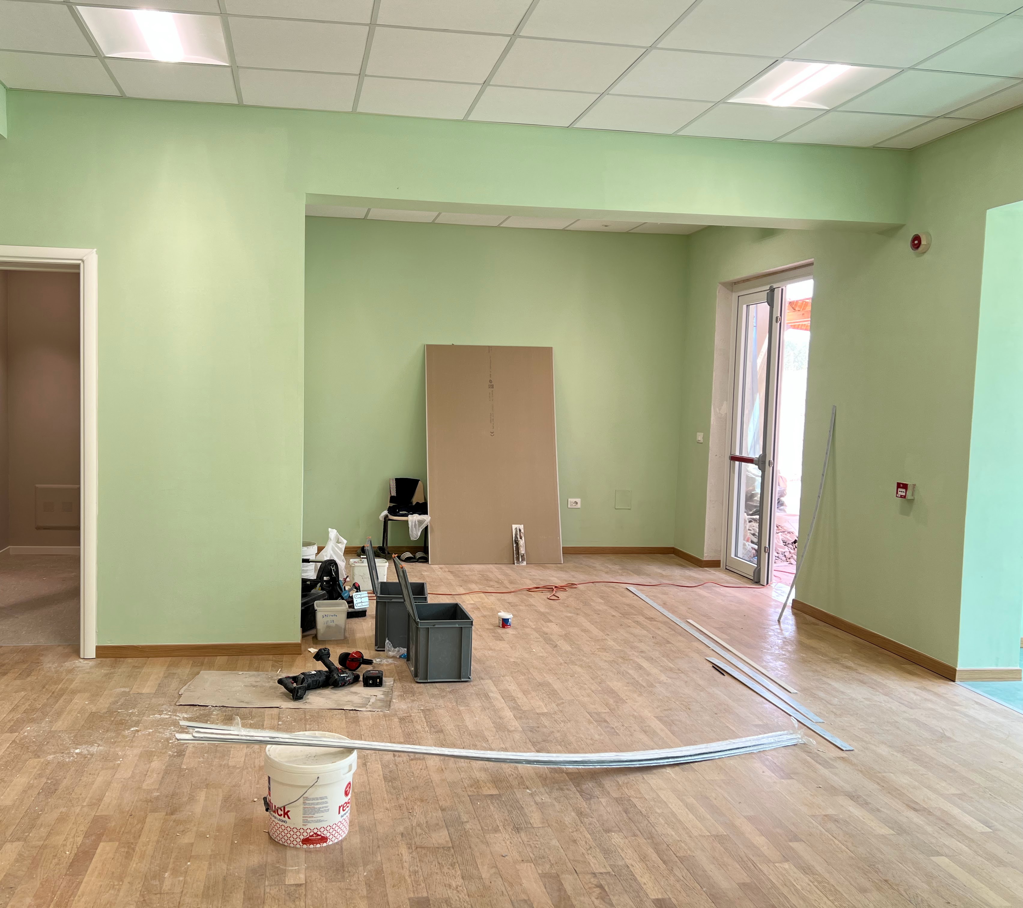 Cantiere polo scolastico (Fonte foto Comune di Montespertoli)