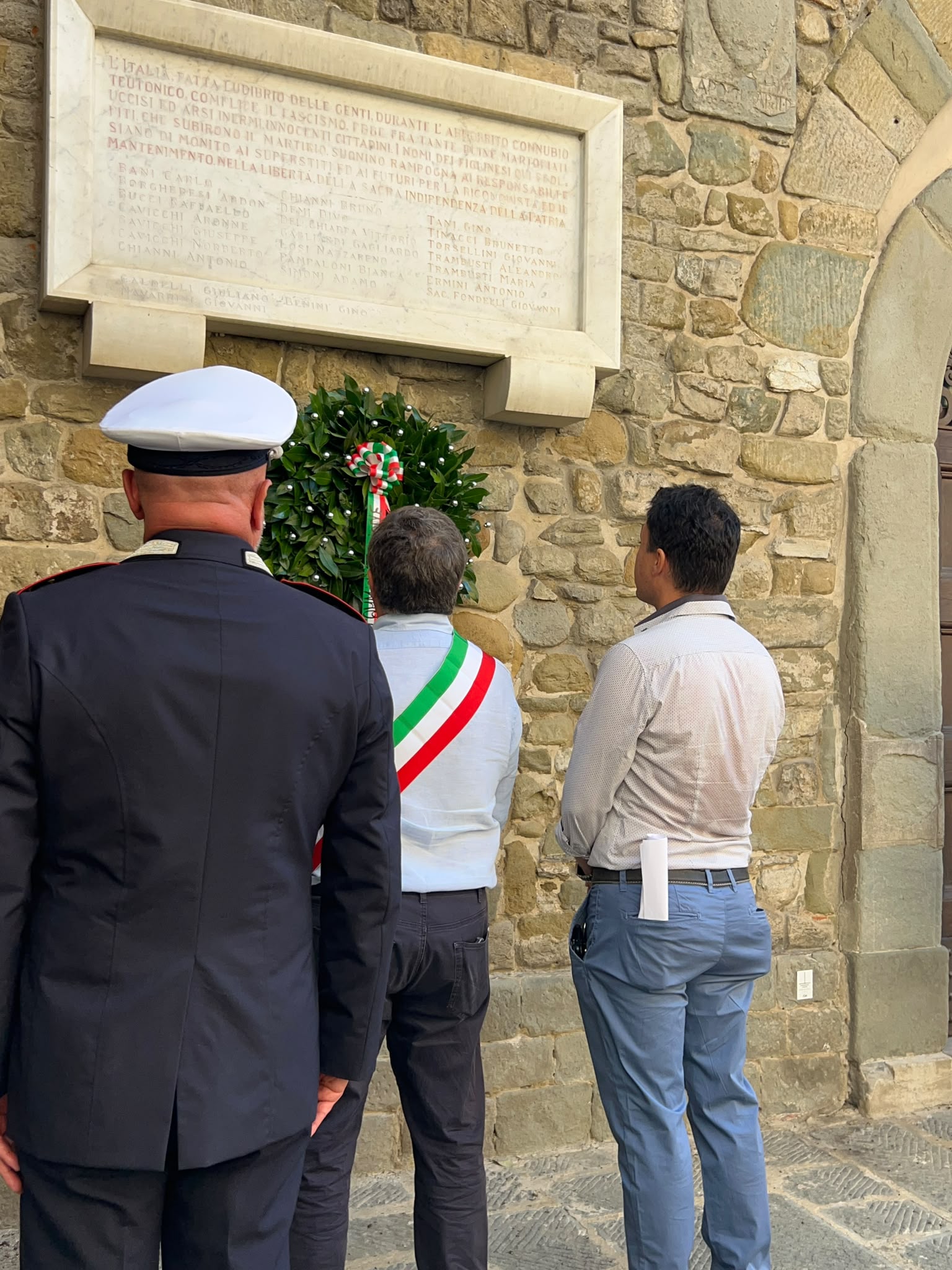 'Fermati un minuto' celebrazione della Liberazione dall'occupazione nazifascista (Fonte foto comunicato Comune di Figline e Incisa Valdarno)