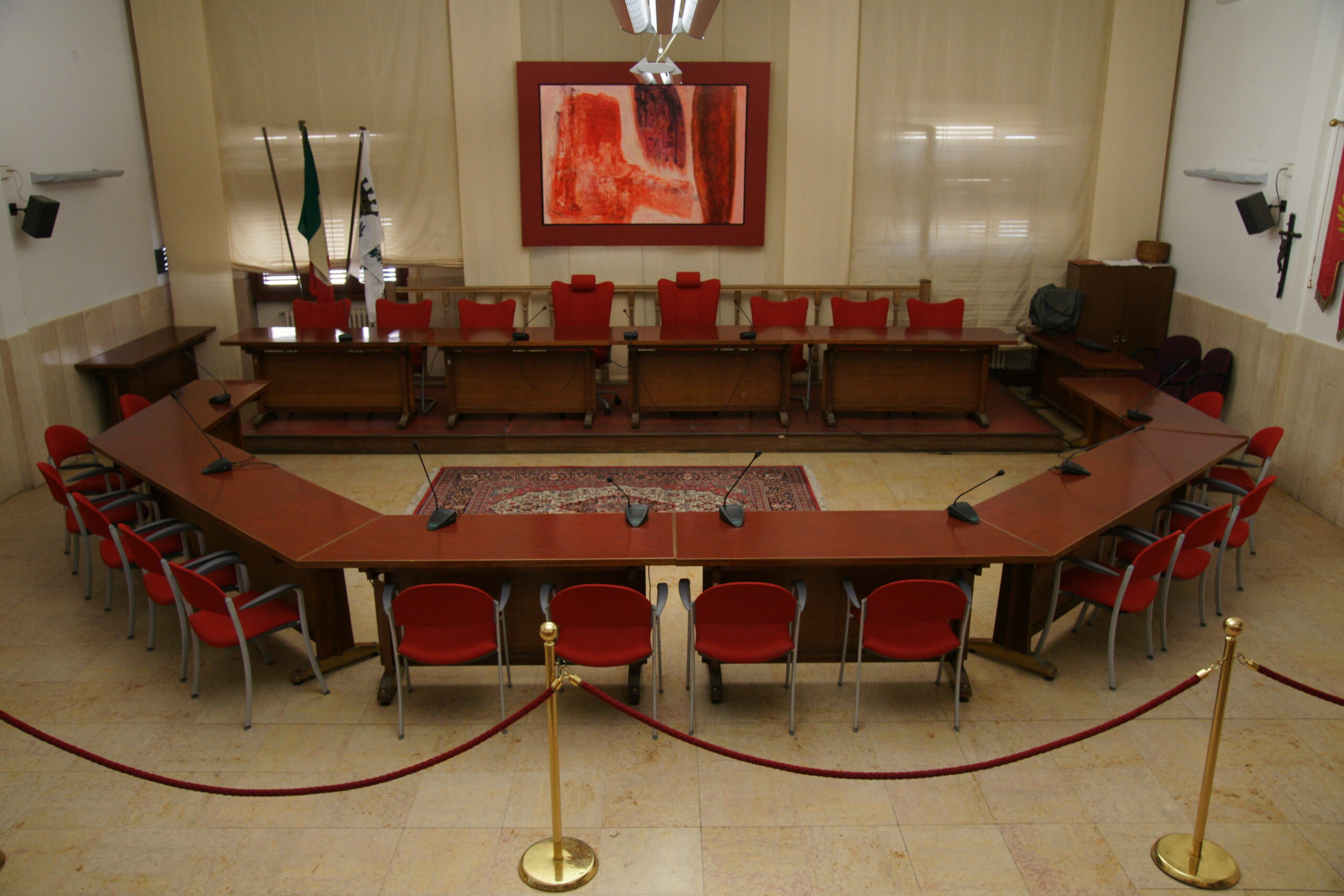 Sala del Consiglio (Fonte foto comunicato Comune di Figline e Inicsa Valdarno)