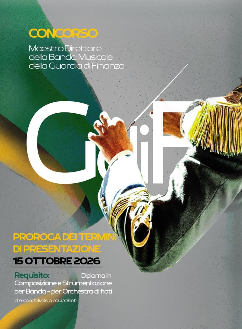 Selezione di un nuovo maestro direttore della Banda musicale del Corpo