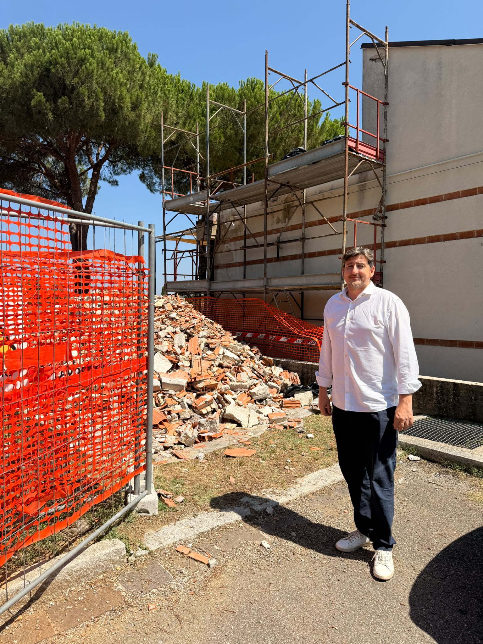 Lavori alla scuola d'infanzia capoluogo (Fonte foto comunicato Comune di San Casciano in Val di Pesa)