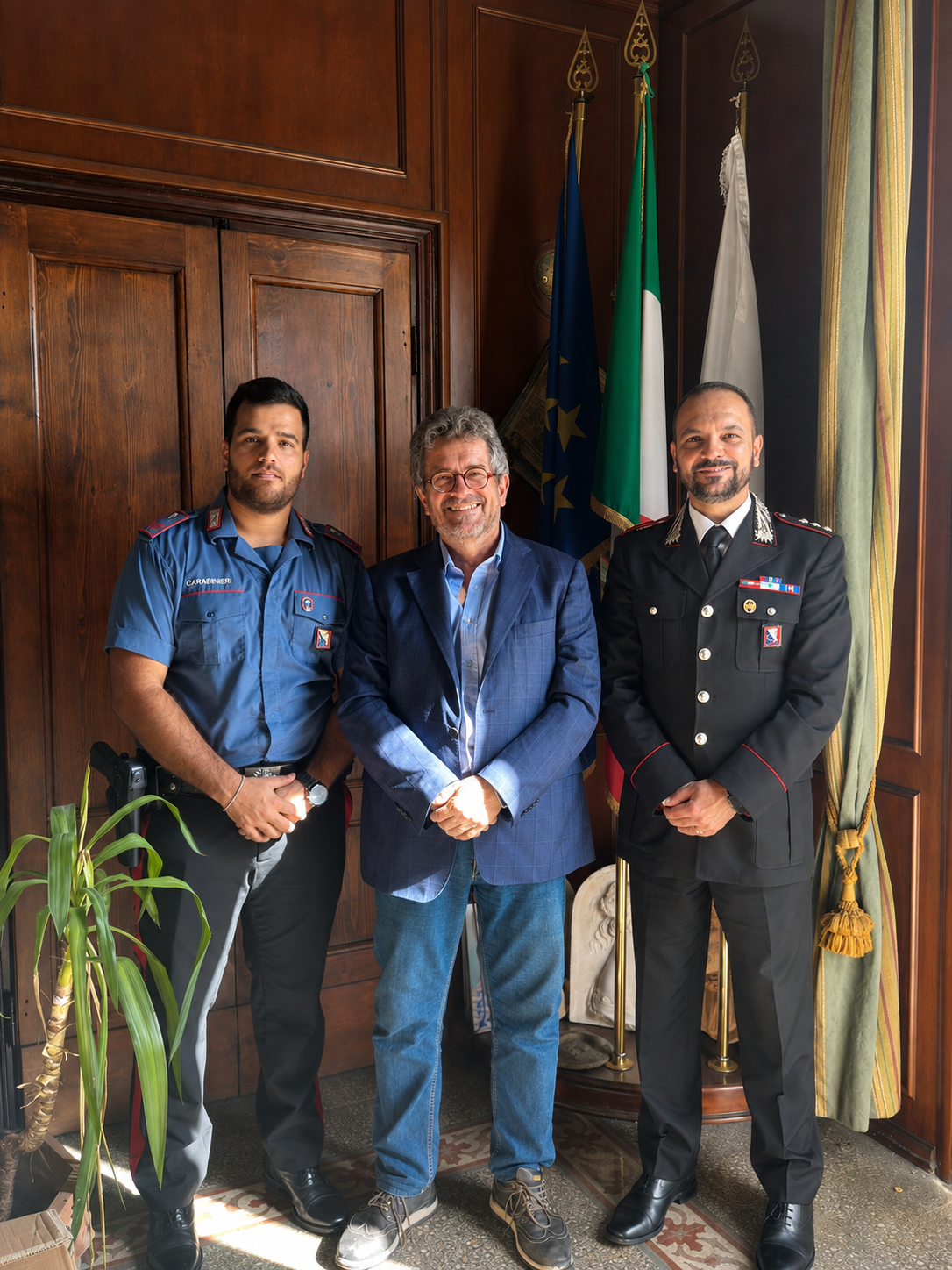 Fossi saluta il capitano Agatino Roccazzello