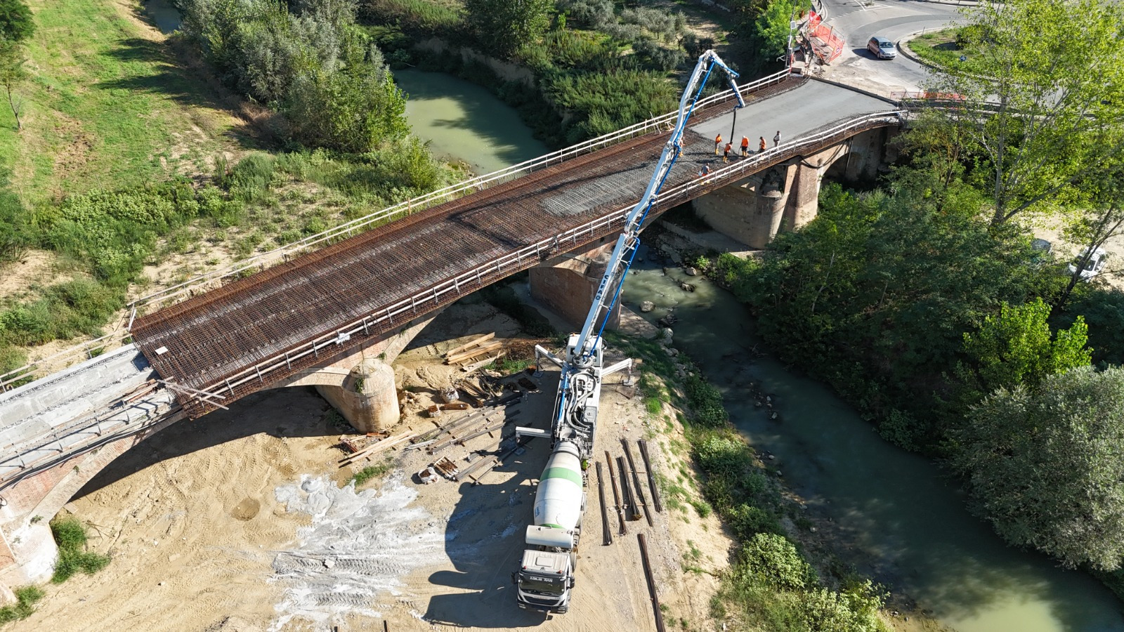 I lavori sul ponte