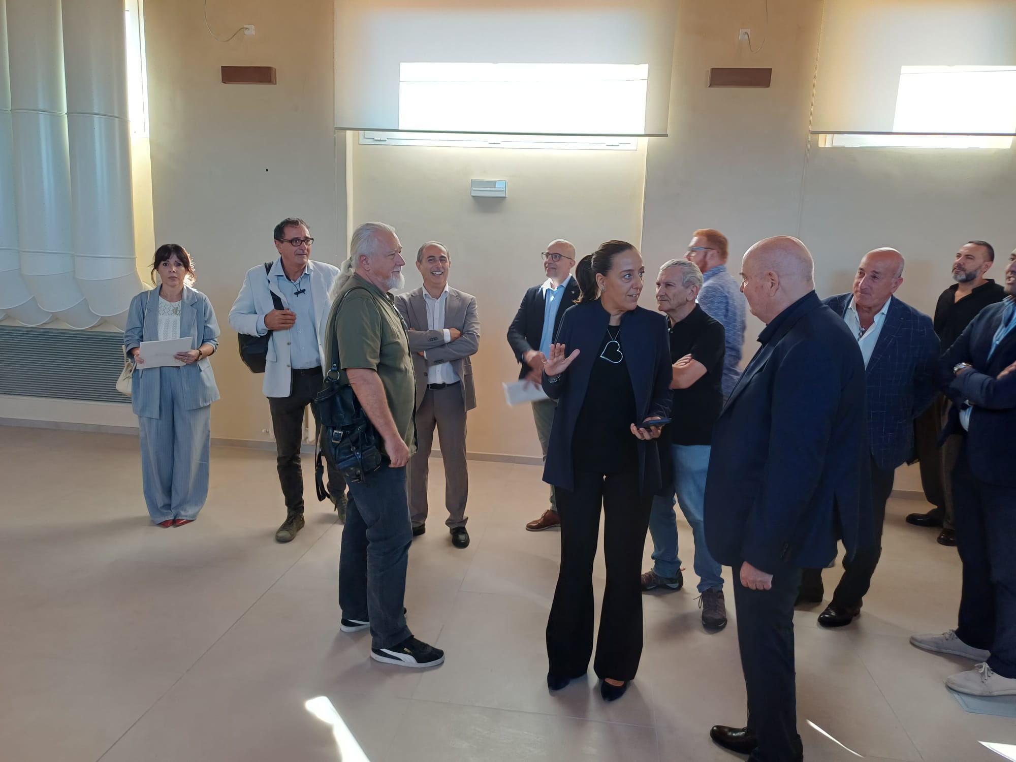 La visita ai nuovi locali