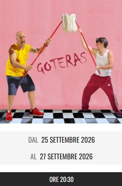 Locandina Spettacolo Passaggi Goteras Michele Carli e Massimiliano Serino (Fonte Teatro della Limonaia Sesto Fiorentino) 