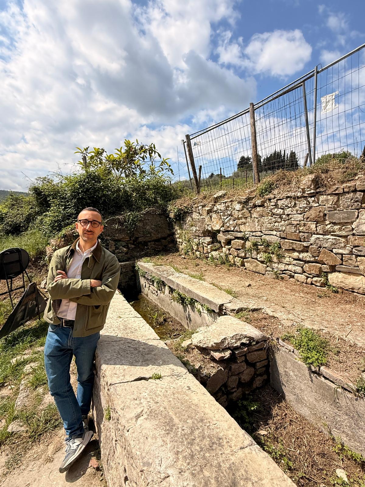 assessore Giulio Saturnini ai lavatoi