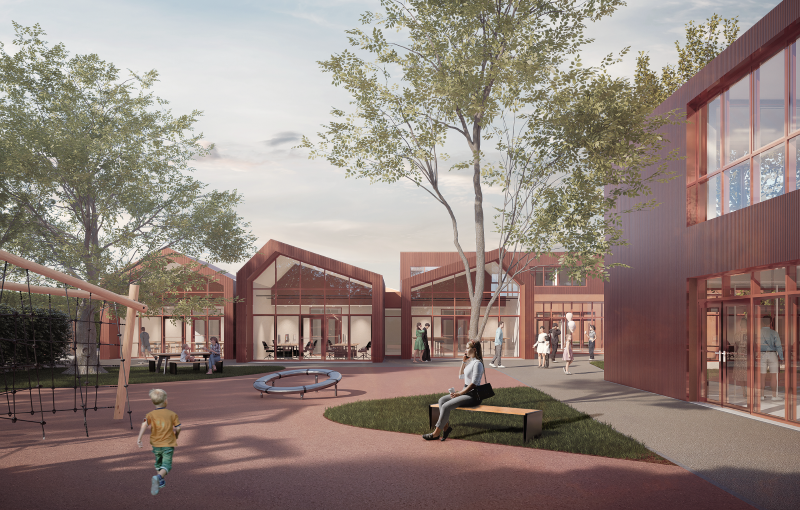 Rendering Campus (Fonte foto comunicato Ausl Toscana Centro)