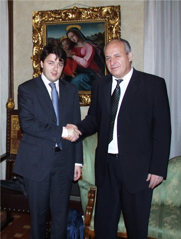 Matteo Renzi con Umar Khanbiev