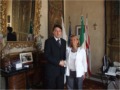 Il Presidente Renzi col sottosegretario Cristina De Luca