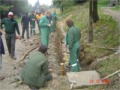 Operai forestali al lavoro sul Monte Morello