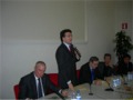 Presentazione del Campionato di giornalismo 2006-2007. Da sinistra Giacumbo, Renzi, Berni, Bacaloni, Mancini