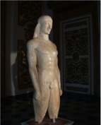 Il Kouros Milani esposto in Palazzo Medici Riccardi