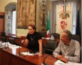 Loretta Lazzeri con il presidente del Consiglio provinciale Giuseppe Roselli