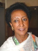 La signora Ras-Work, presidente dell'Inter-African Committee