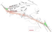 Planimetria della nuova circonvallazione di Strada in Chianti