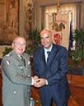 Il Generale Comandante dell’Eurofor Giacomo Guarnera è stato ricevuto dal Presidente del Consiglio provinciale Massimo Mattei.