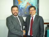 Ferdinando Ferrini, a destra, con il sindaco Andrea Campinoti