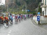 Il passaggio dei ciclisti a San Miniato