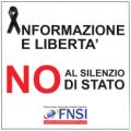 Logo della campagna della FNSI contro la 'Legge bavaglio'