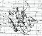 Costellazione dei Gemelli dall'atlante cleste di John Flamsteed (Immagine da Wikimedia Commons)