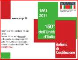 Locandina di ANPI per i 150 anni dell'Unità d'Italia