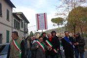 Manifestazione degli amministratori locali contro il blocco dei lavori ai Bottai