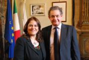 Il ministro palestinese Daibes ed Andrea Barducci