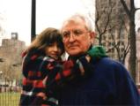 Alfredo De Palchi nel 1995, con la figlia