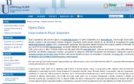 La sezione sugni Open Data del sito Urp degli Urp del Dipartimento della Funzione Pubblica
