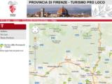 La mappa delle pro loco sul sito della Provincia di Firenze