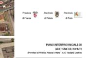 Frontespizio del Piano Interprovinciale Rifiuti delle Province di Firenze, Pistoia e Prato