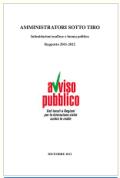 Copertina del rapporto 'Amministratori sotto tiro' dell'Associazione Avviso Pubblico