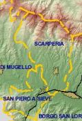 Confini dei Comuni di Scarperia e San Piero a Sieve