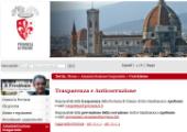 Pagina della prevenzione della corruzione sul sito della Provincia di Firenze
